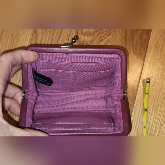 VINTAGE RELIC OVERSIZED SNAP COIN PURSE WALLET PURPLE LIBRA BIRTH SIGN ADORABLE - Picture 6 of 7